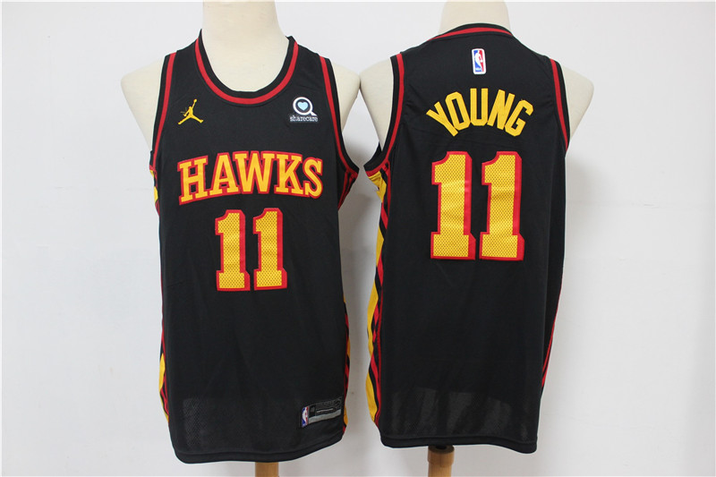 Men Atlanta Hawks #11 Young black New Nike NBA Jerseys 2